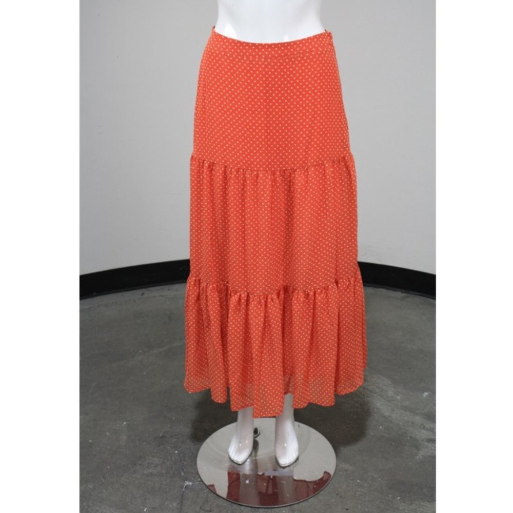 Sunday in Brooklyn maxi tiered polka-dot skirt